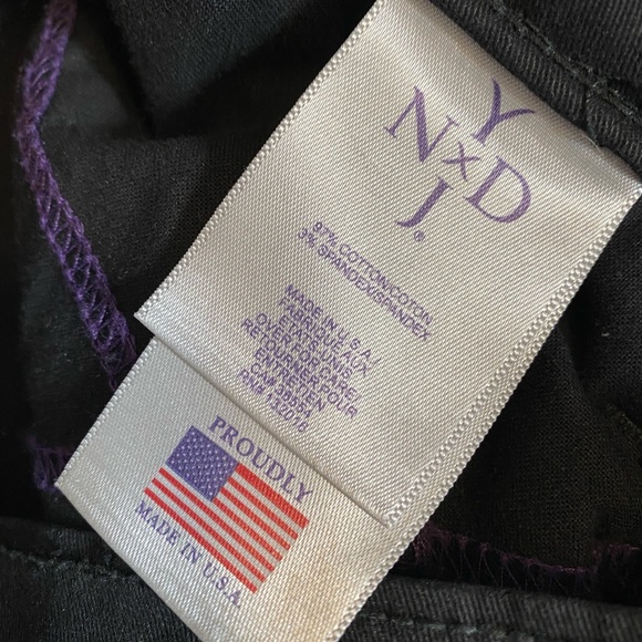 NYDJ Jeans Lift Tuck Technology Slimming Denim Black Jeans Pants Size 6 - Picture 3 of 4